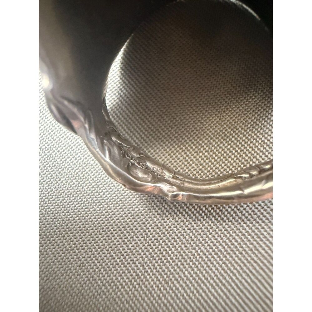 Antique Gorham Strasbourg Sterling Silver Spoon Ring size 7 - Picture 8 of 10